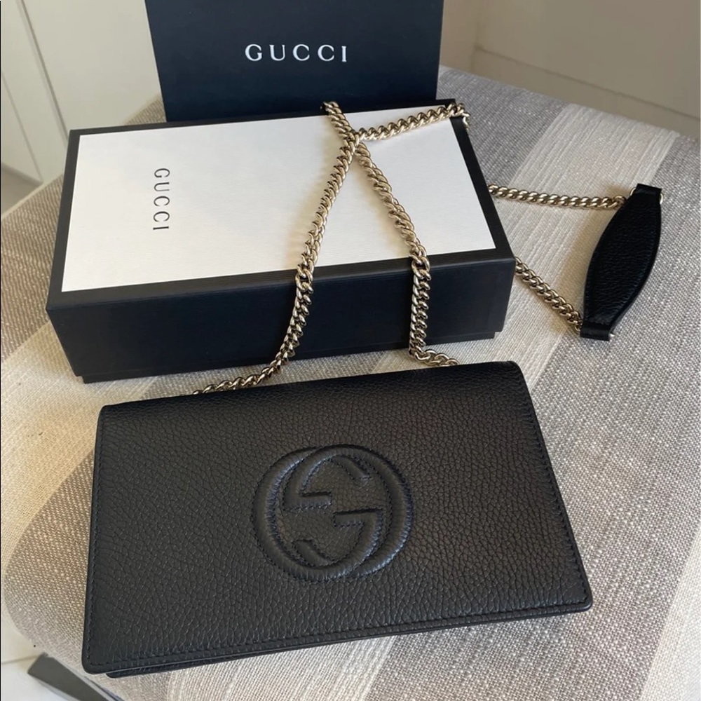 GUCCI 🔥NEW🔥 SOHO WALLET On A CHAIN